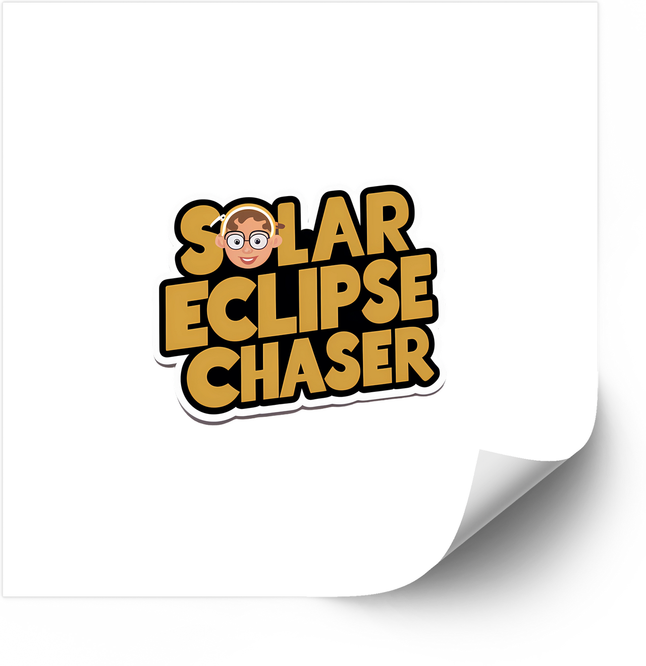 Solar Eclipse Chaser Sticker | Funny Astronomy Vinyl Decal | Eclipse Stargazer Gift