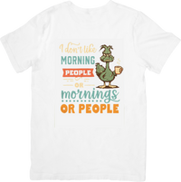 Thumbnail for I Dont Like Morning People Grinch Funny Anti-Morning Coffee Graphic Tee