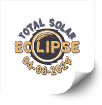 Thumbnail for Total Solar Eclipse 04-08-2024 Commemorative Astronomy Event Vinyl Sticker Decal