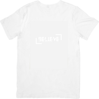 Thumbnail for Believe Minimal Box Faith Inspirational Graphic Tee for Christian Gift