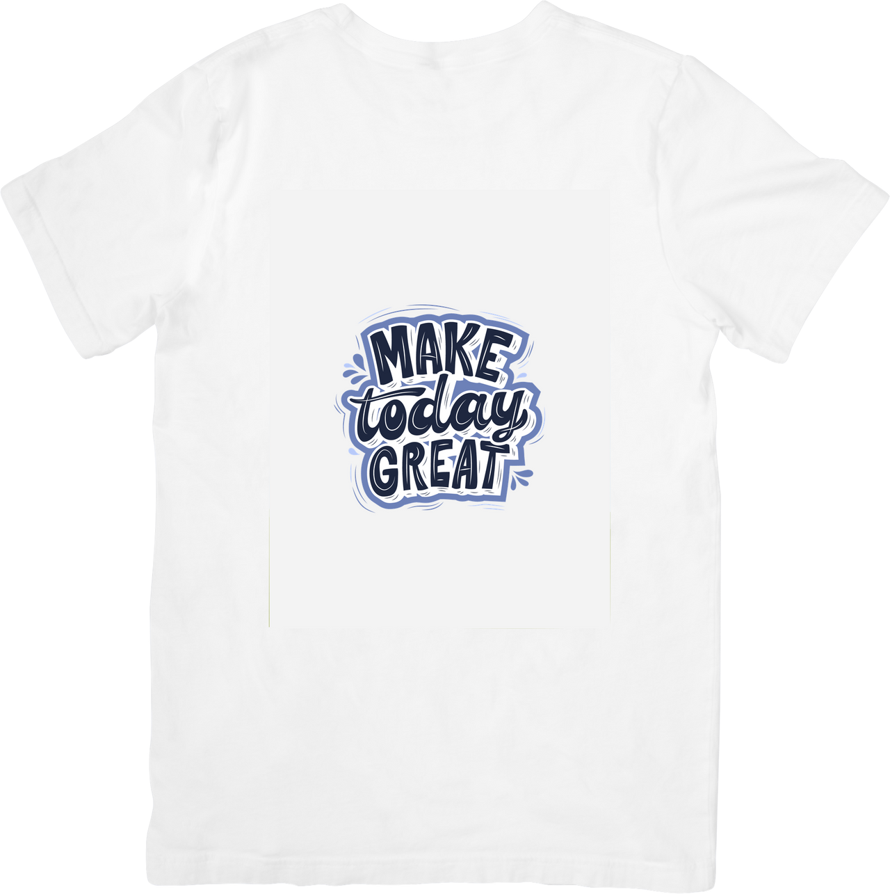 Make Today Great Minimalist Motivational Graphic Tee for Positive Cat Moms