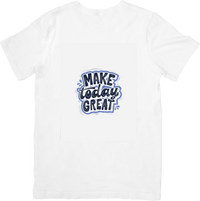 Thumbnail for Make Today Great Minimalist Motivational Graphic Tee for Positive Cat Moms
