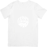 Thumbnail for Live In The Moment Minimalist Boho Circle Mindful Nature Graphic Tee