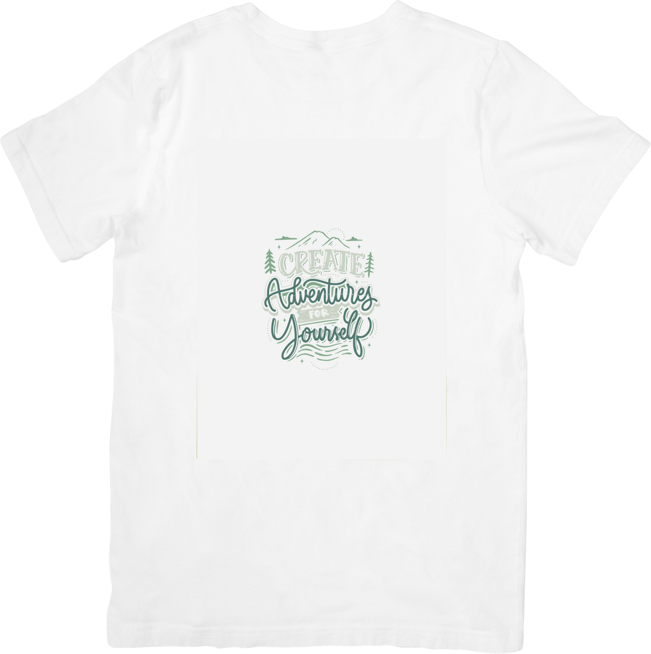 Create Adventures For Yourself Minimalist Nature Outdoors Graphic Tee