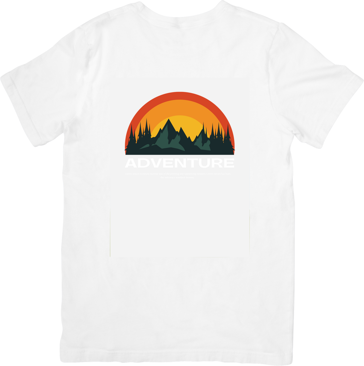 Adventure Mountain Sunset Retro Outdoor Wilderness Hiking Graphic Tee