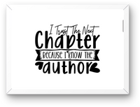 Thumbnail for I Trust The Next Chapter Wall Art | Inspirational Quote Typography Print | Book Lover Faith Gift
