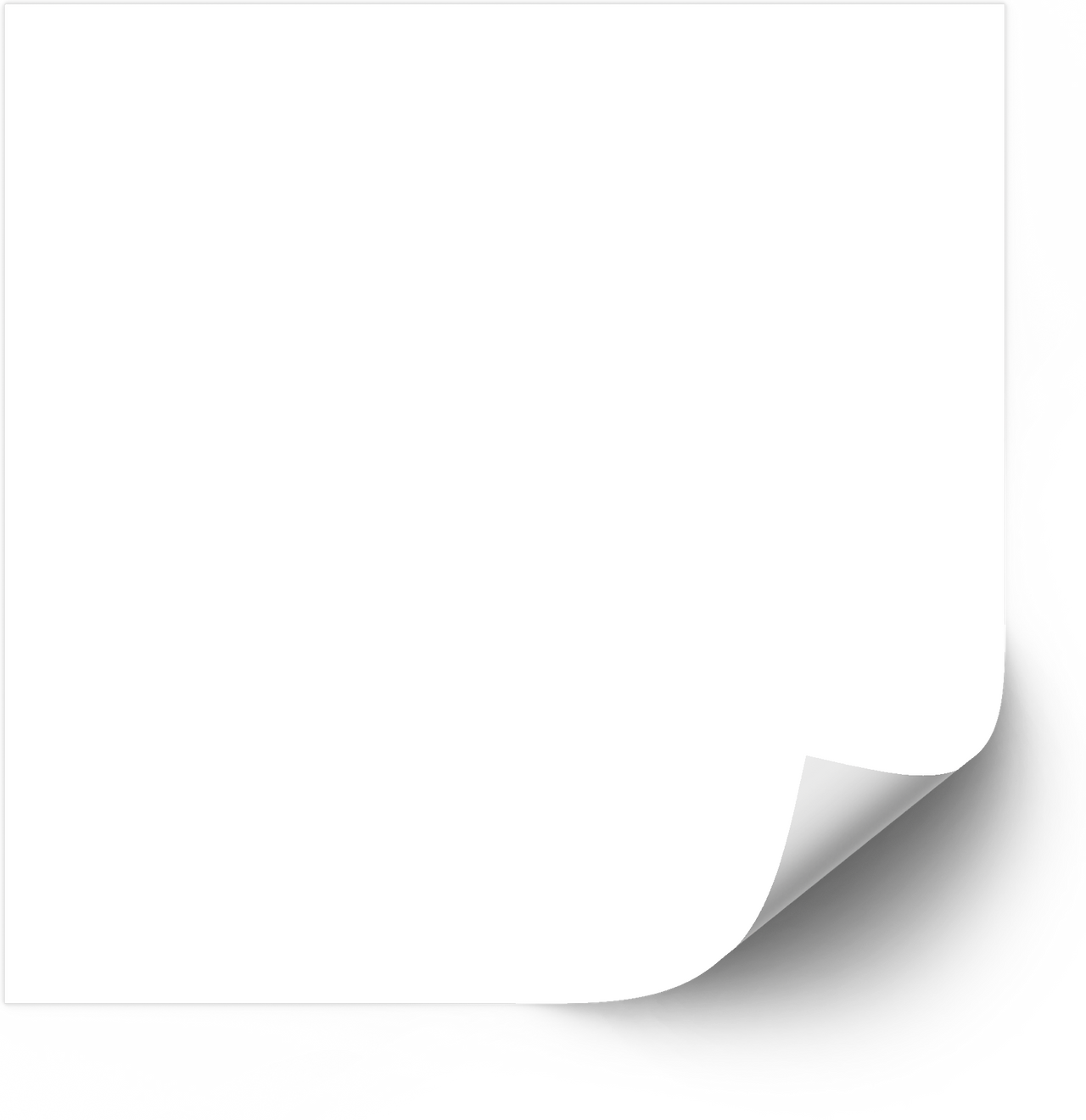 Blank White Minimalist Clean Premium Die-Cut Vinyl Sticker Decal