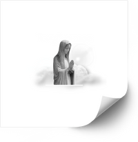 Thumbnail for Virgin Mary Statue Minimalist Devotional Vinyl Sticker Decal for Faith Gifts