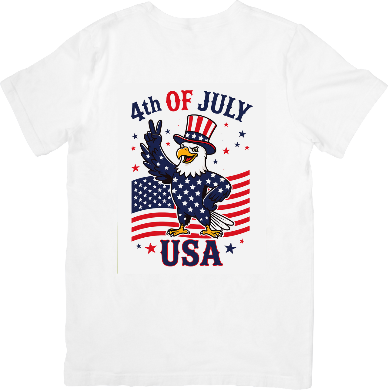 God Bless America Soaring Eagle Patriotic Faith Eagle Graphic Tee for Christians