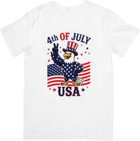 Thumbnail for God Bless America Soaring Eagle Patriotic Faith Eagle Graphic Tee for Christians