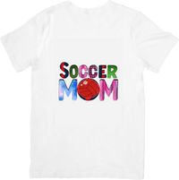 Thumbnail for Soccer Mom Cute Colorful Sports Mom Graphic Tee for Active Mothers Day Gift