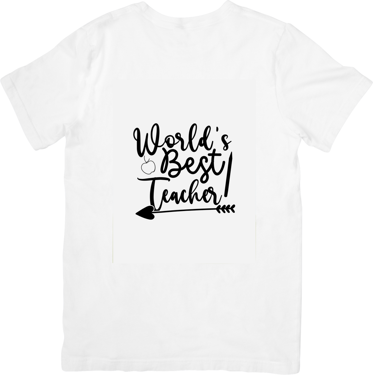 Worlds Best Teacher Minimalist Appreciation Graphic Tee for Educator Gift