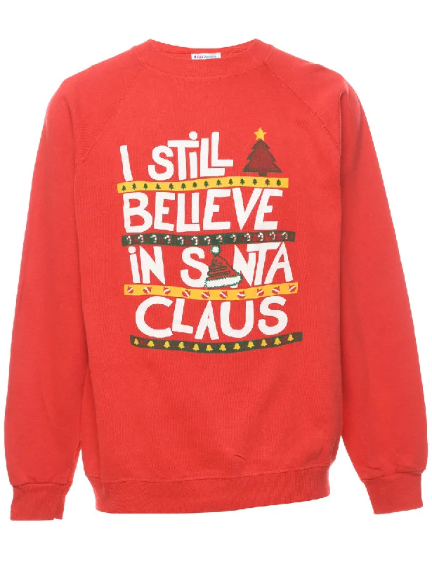 urban casual coatSanta Claus Christmas Sweatshirt - M