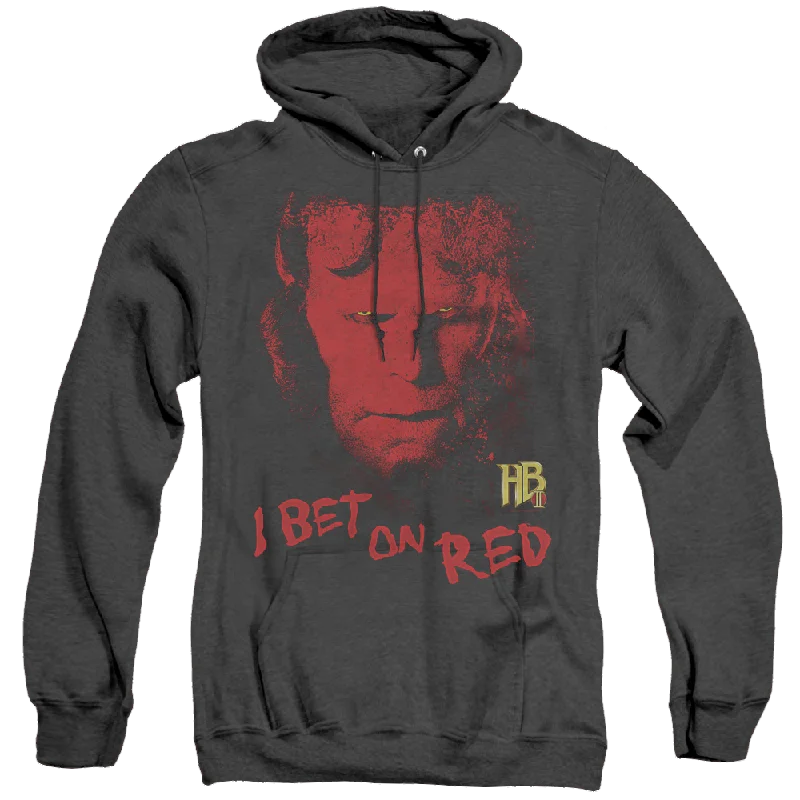 sleek hoodieHellboy 2 The Golden Army I Bet On Red - Heather Pullover Hoodie