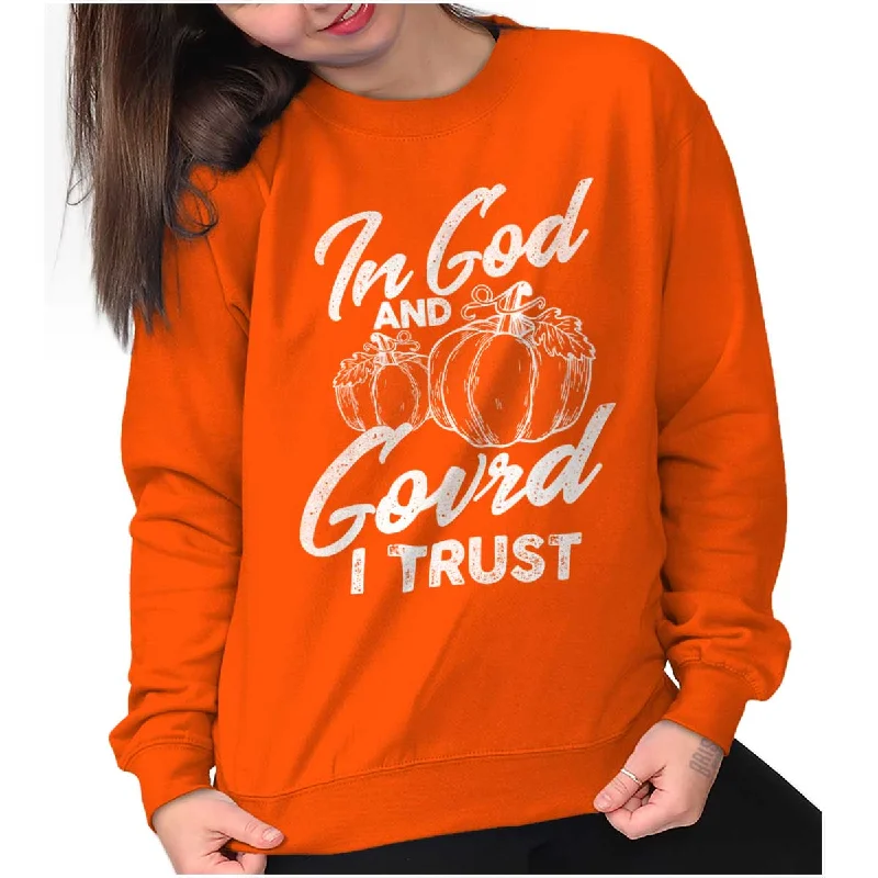 smooth fit athletic sweatshirtIn God I Trust Crewneck Sweatshirt