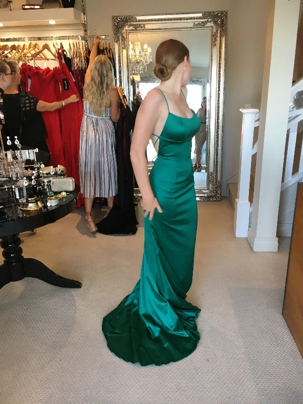 v-neck dressSimple Green Prom Dresses Long Prom Dress Fashion School Dance Dress Winter Formal Dress Y2950