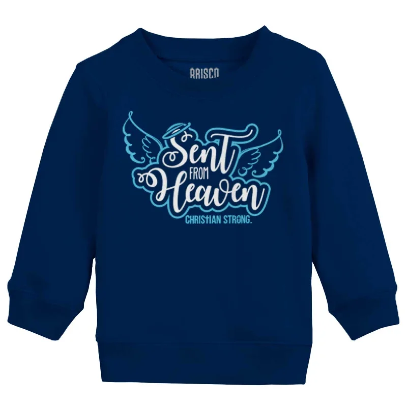 cool activewear hoodieSent From Heaven Toddler Crewneck Sweatshirt