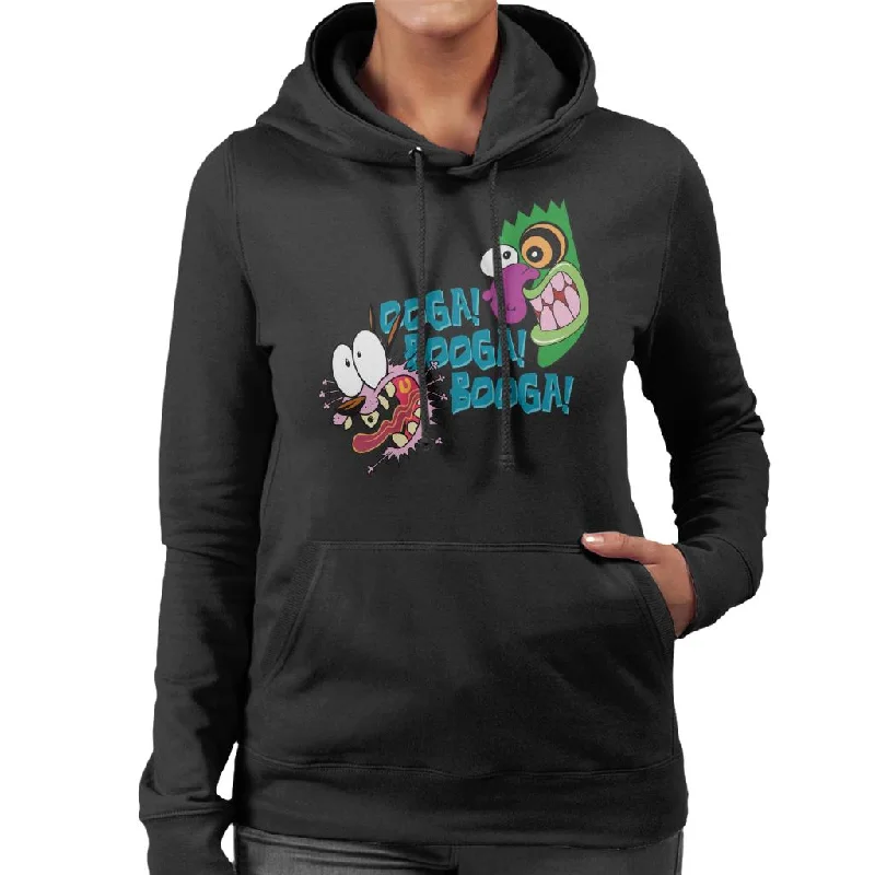 comfy athletic hoodieCourage The Cowardly Dog Halloween Ooga Booga Booga Women's Hooded Sweatshirt