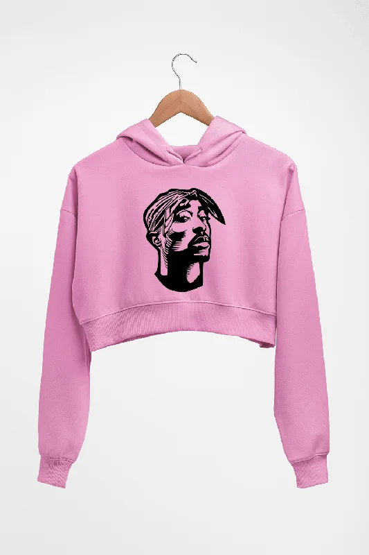 casual fit hoodieTupac 2Pac Crop HOODIE FOR WOMEN