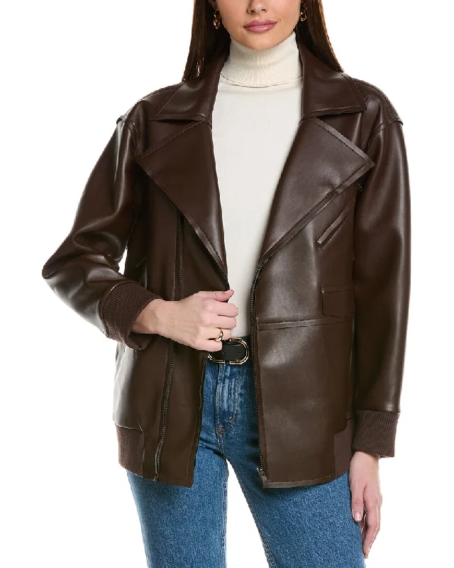 warm jacketKenneth Cole Oversized Moto Jacket