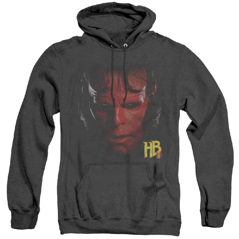 casual hoodie for menHellboy 2 The Golden Army Hellboy Head - Heather Pullover Hoodie