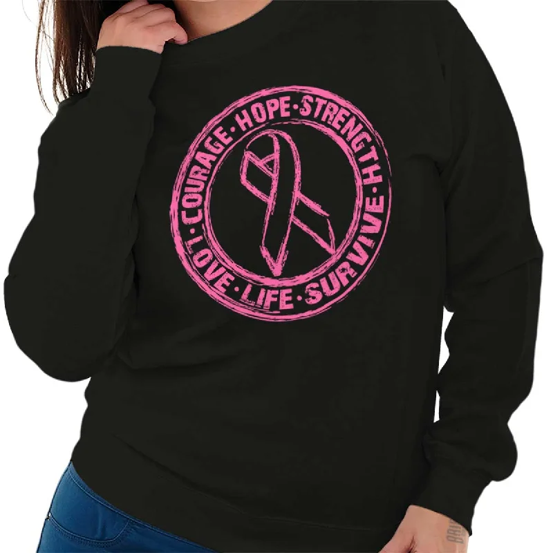 high-quality athletic sweatshirtCourage Life Survive Crewneck Sweatshirt