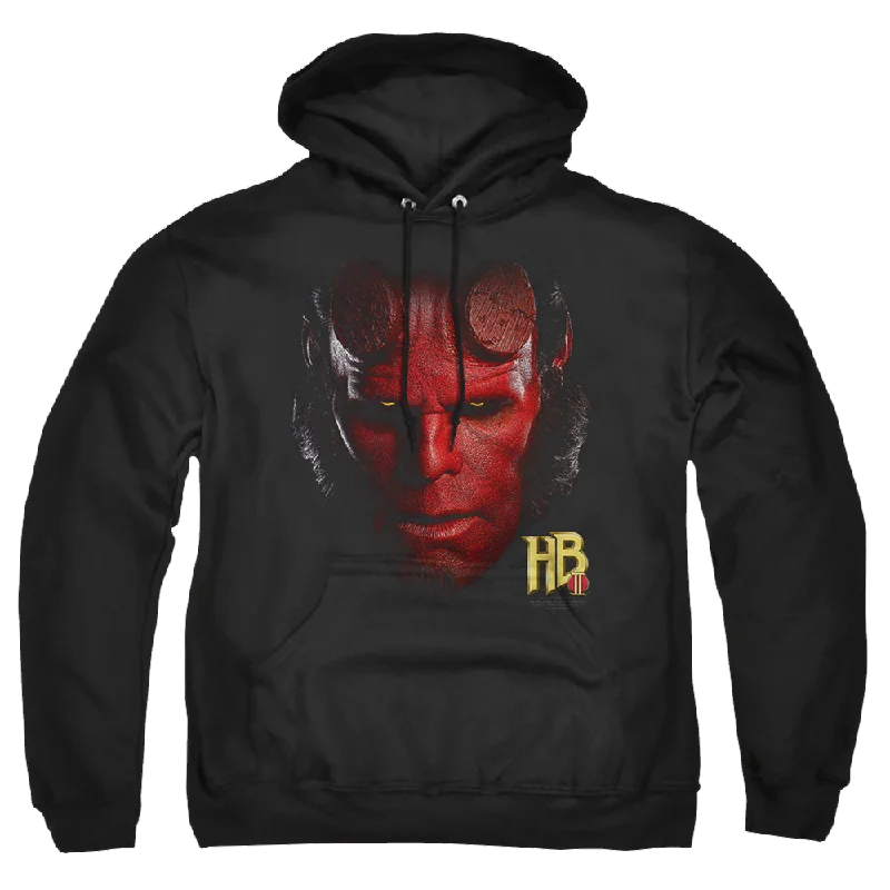 comfortable fleece hoodieHellboy 2 The Golden Army Hellboy Head - Pullover Hoodie