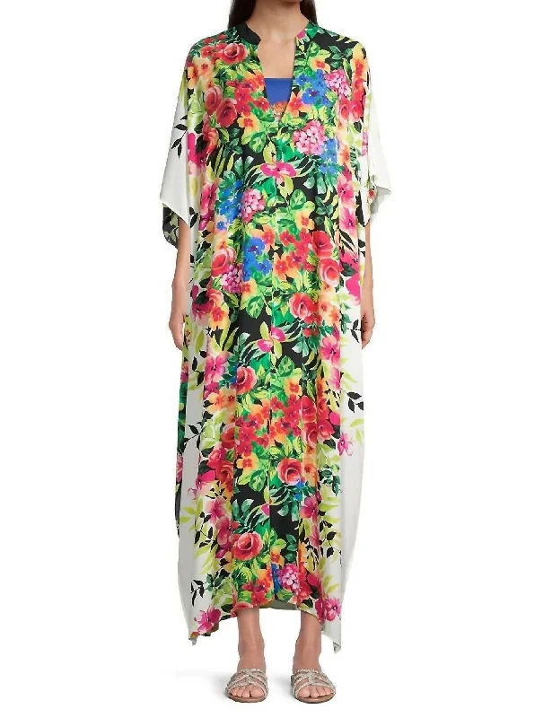 boho-chic dressDana Maxi Kaftan Dress in Multi