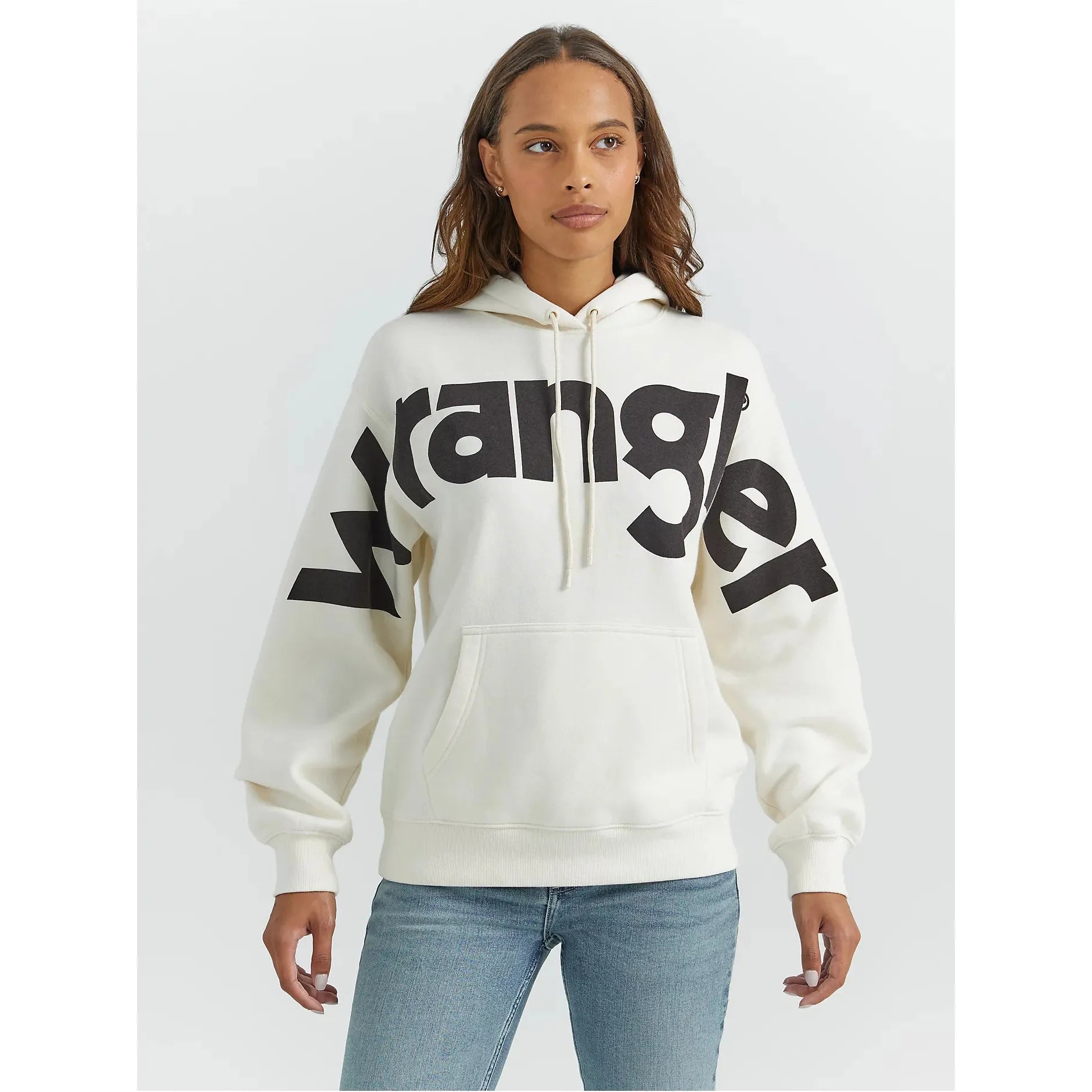 padded puffer coatWomen's Wrangler Bold Logo Hoodie in White