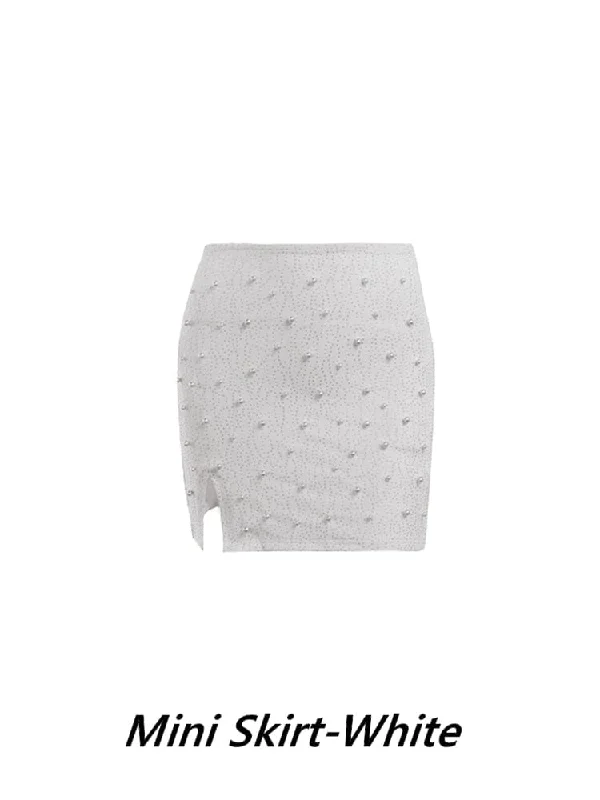 Mini Skirt-White