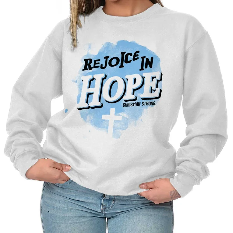 stylish performance hoodieRejoice in Hope Crewneck Sweatshirt