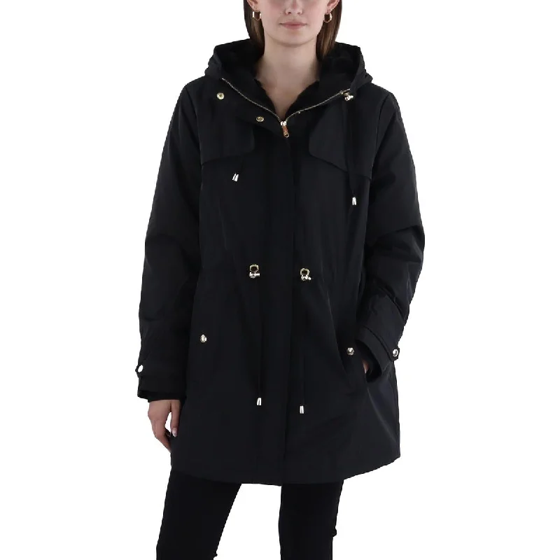 retro coatWomens Hooded Long Parka Coat