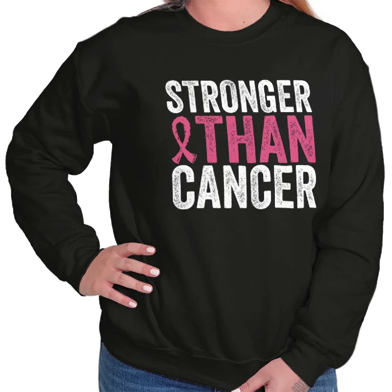 sleek workout sweatshirtStronger Than Cancer Crewneck Sweatshirt