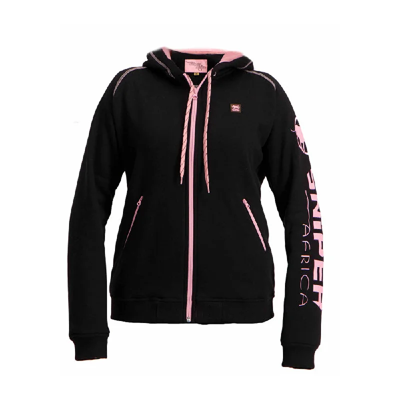 fashion casual hoodieSniper Ladies Reactor Hoodie Black/Pink