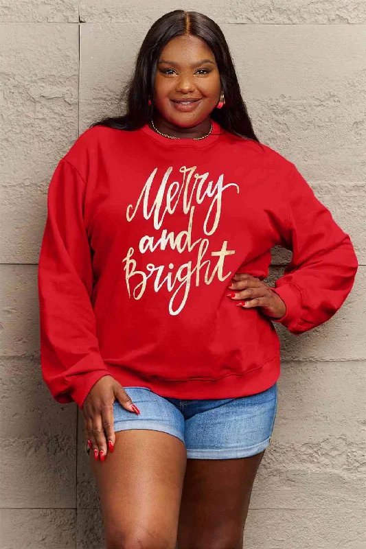 oversized sports sweatshirtMERRY AND BRIGHT Graphic Sweatshirt