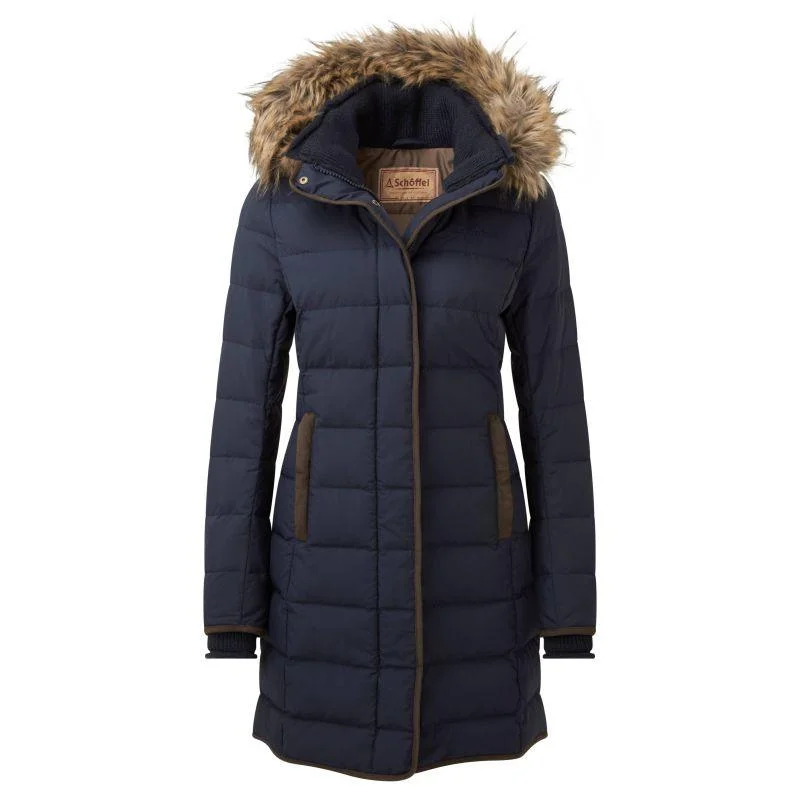 high-fashion coatSchoffel Mayfair II Ladies Down Coat - Midnight