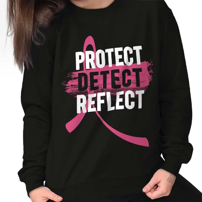 comfortable athletic sweatshirtProtect Detect Reflect Crewneck Sweatshirt