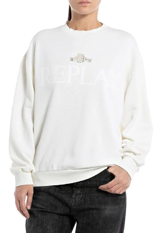 urban street hoodieReplay W3616D 22738P Crew 011 White