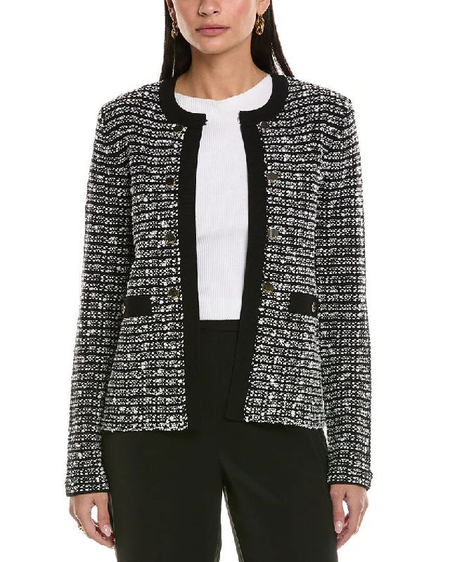 tailored blazer coatSt. John Donna Wool-Blend Jacket