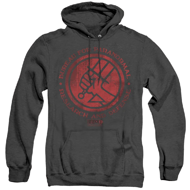 premium zip-up hoodieHellboy 2 The Golden Army Bprd Logo - Heather Pullover Hoodie