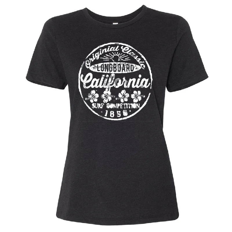 fitness lifestyle hoodieCalifornia Classic Surf Competition Women's Relaxed Jersey Tee