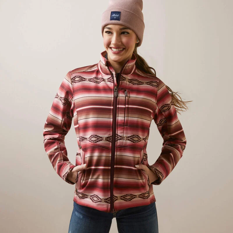 long-sleeve coatAriat Women's Softshell Jacket - Blushing Serape