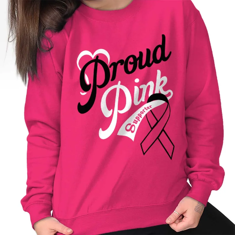 high-performance athletic hoodieBreast Cancer Awareness Crewneck Sweatshirt