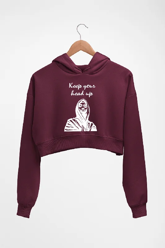 slim fit hoodieTupac Shakur Crop HOODIE FOR WOMEN