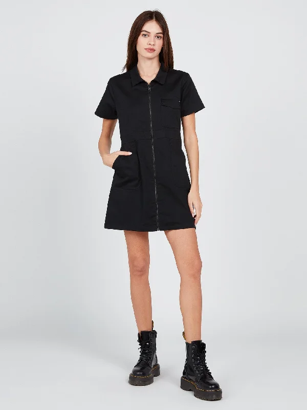 elegant dressFrochickie Utility Dress - Black