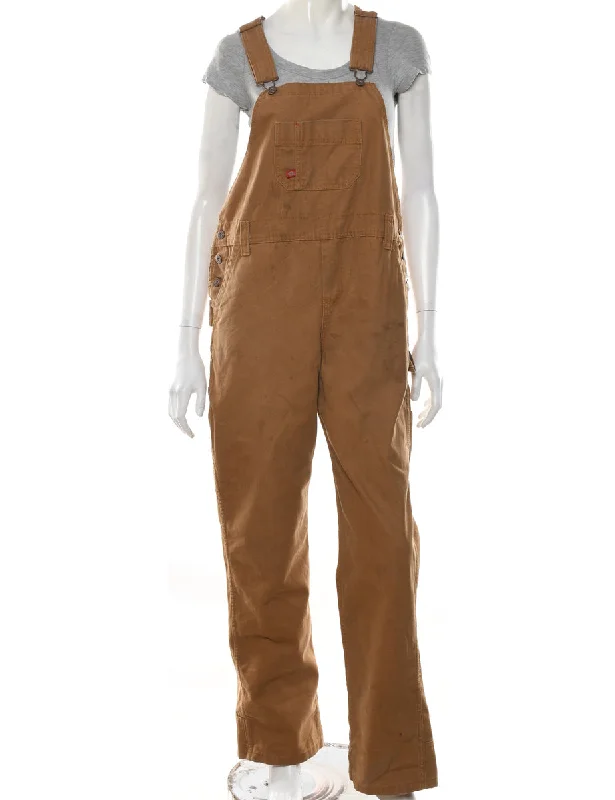 fashion coat with hoodBrown Dickies Classic Workwear Dungarees - W40 L31