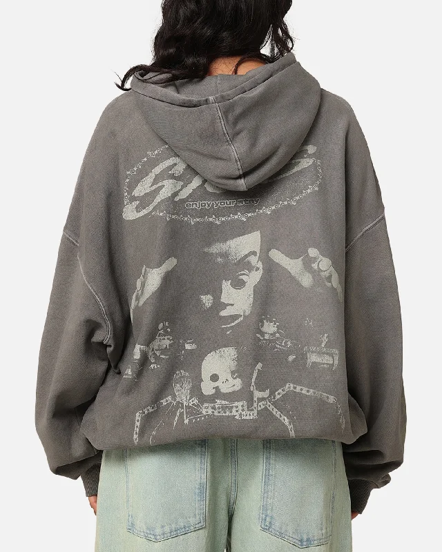 cool street hoodieVintage American Thrift Disney Pixar Sid Premium Hoodie Washed Charcoal