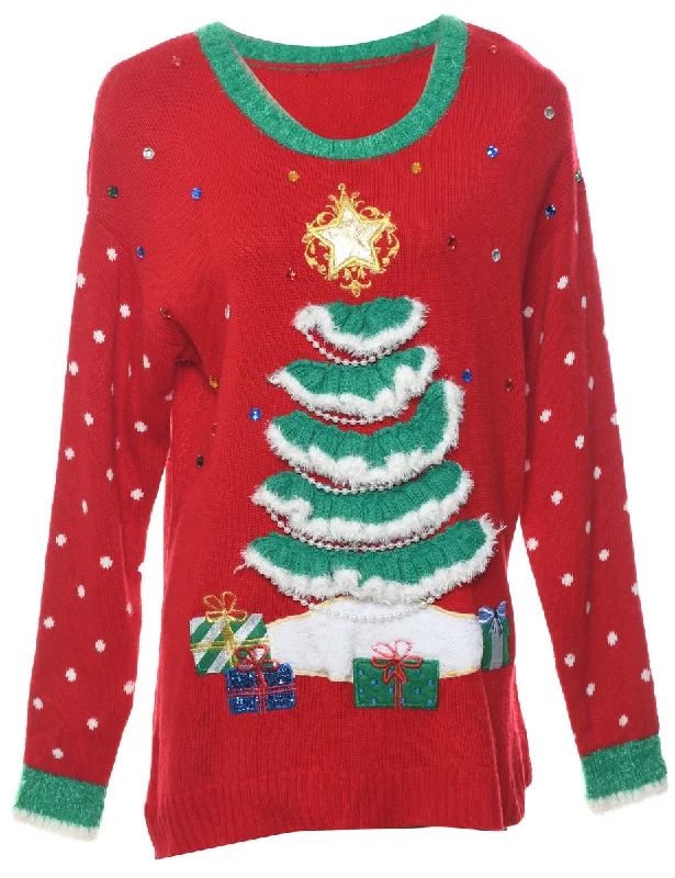 insulated trench coatFestive Christmas Jumper - M