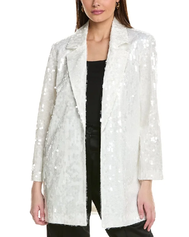 premium puffer coatKenneth Cole Sequin Topper