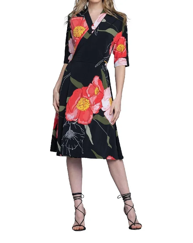 winter dressDolman Wrap Dress In Aurelia